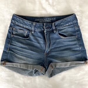 American Eagle High Rise Denim Shorts